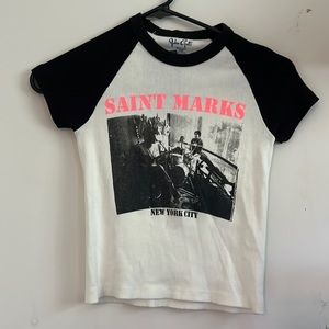 nwt brandy melville st marks nyc baby tee